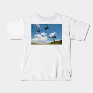 Ski Lift on Monte Zoncolan in Summer Kids T-Shirt